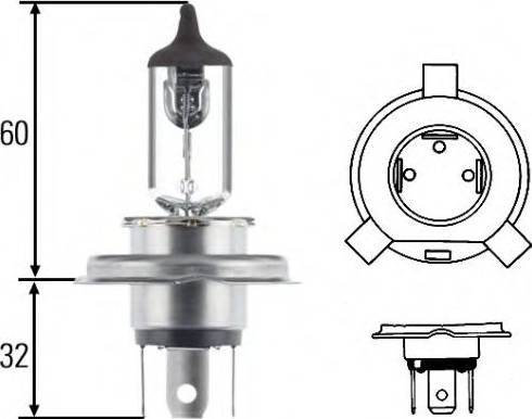 HELLA 8GJ 002 525-893 - Ampoule, projecteur principal cwaw.fr