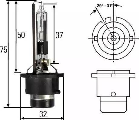 HELLA 8GS 007 001-121 - Ampoule cwaw.fr