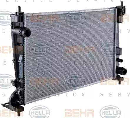 HELLA 8MK 376 754-464 - Radiateur, refroidissement du moteur cwaw.fr