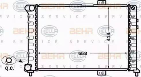 HELLA 8MK 376 766-091 - Radiateur, refroidissement du moteur cwaw.fr