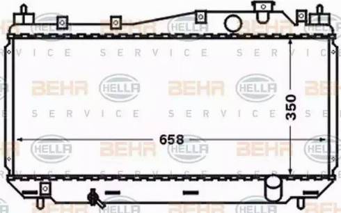 HELLA 8MK 376 768-291 - Radiateur, refroidissement du moteur cwaw.fr