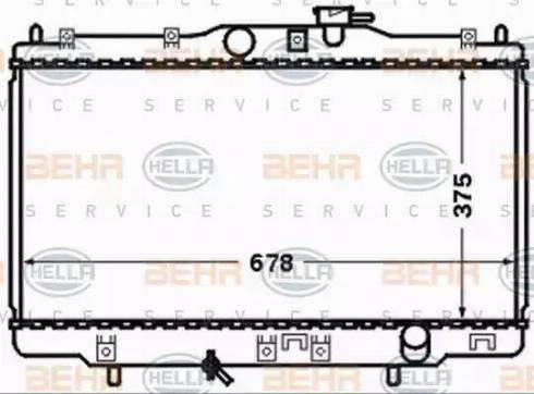 HELLA 8MK 376 768-261 - Radiateur, refroidissement du moteur cwaw.fr