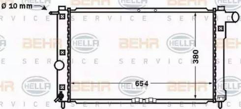 HELLA 8MK 376 767-211 - Radiateur, refroidissement du moteur cwaw.fr