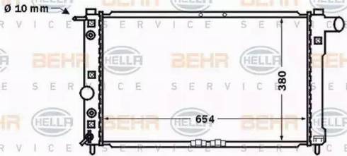 HELLA 8MK 376 767-221 - Radiateur, refroidissement du moteur cwaw.fr