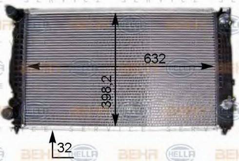 HELLA 8MK 376 704-911 - Radiateur, refroidissement du moteur cwaw.fr