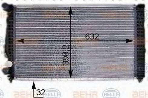 HELLA 8MK 376 704-924 - Radiateur, refroidissement du moteur cwaw.fr