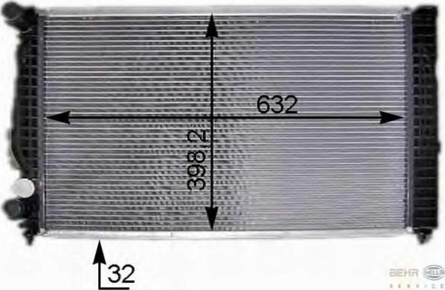 HELLA 8MK 376 704-921 - Radiateur, refroidissement du moteur cwaw.fr