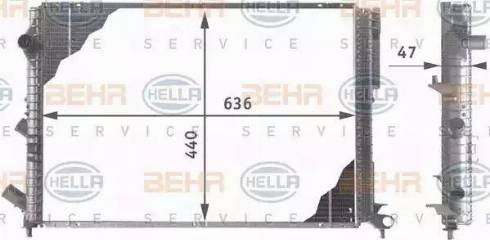 HELLA 8MK 376 706-561 - Radiateur, refroidissement du moteur cwaw.fr