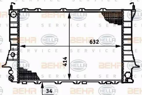 HELLA 8MK 376 719-351 - Radiateur, refroidissement du moteur cwaw.fr