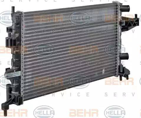 HELLA 8MK 376 714-341 - Radiateur, refroidissement du moteur cwaw.fr