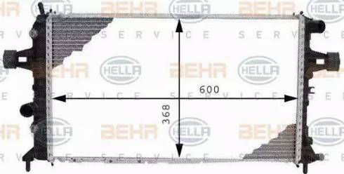 HELLA 8MK 376 710-334 - Radiateur, refroidissement du moteur cwaw.fr