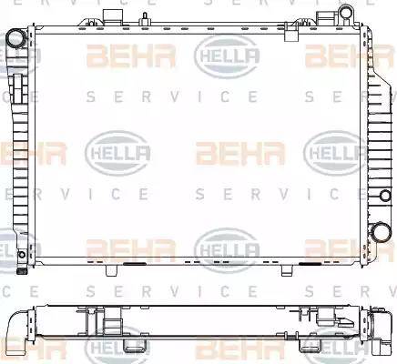 HELLA 8MK 376 711-204 - Radiateur, refroidissement du moteur cwaw.fr