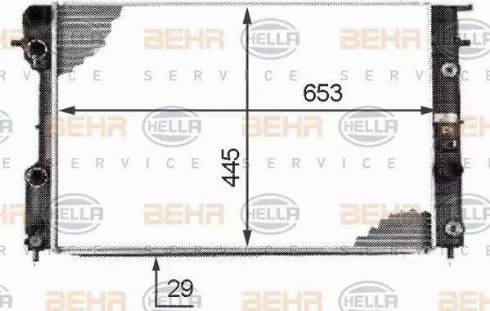 HELLA 8MK 376 718-661 - Radiateur, refroidissement du moteur cwaw.fr