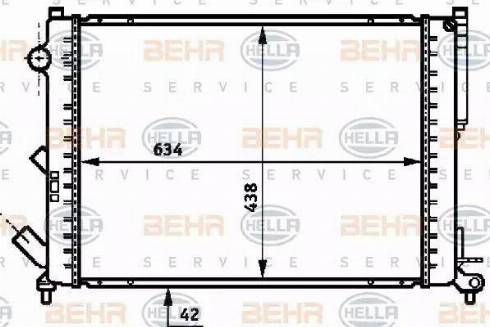 HELLA 8MK 376 718-061 - Radiateur, refroidissement du moteur cwaw.fr