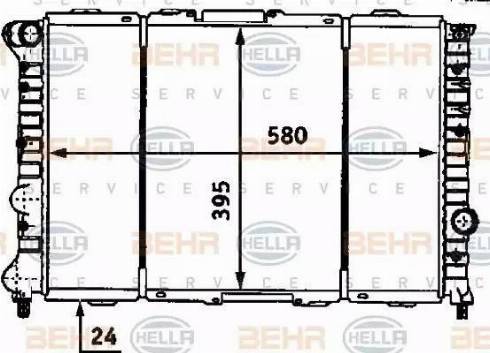 HELLA 8MK 376 718-111 - Radiateur, refroidissement du moteur cwaw.fr