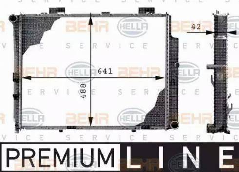 HELLA 8MK 376 712-641 - Radiateur, refroidissement du moteur cwaw.fr