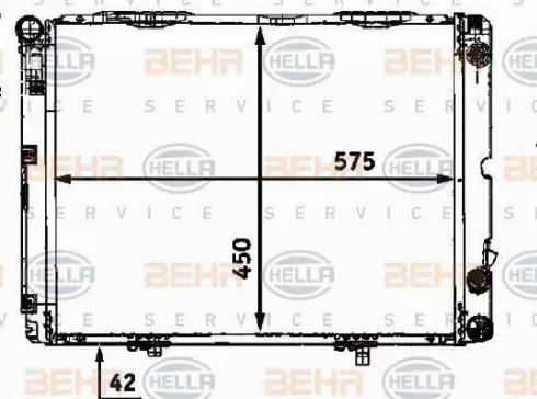 HELLA 8MK 376 712-301 - Radiateur, refroidissement du moteur cwaw.fr