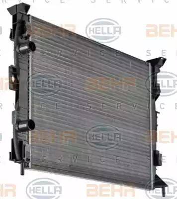 HELLA 8MK 376 781-131 - Radiateur, refroidissement du moteur cwaw.fr