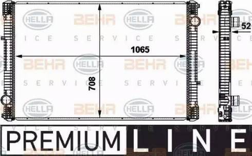 HELLA 8MK 376 737-071 - Radiateur, refroidissement du moteur cwaw.fr