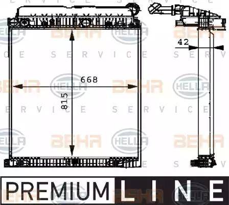 HELLA 8MK 376 721-261 - Radiateur, refroidissement du moteur cwaw.fr