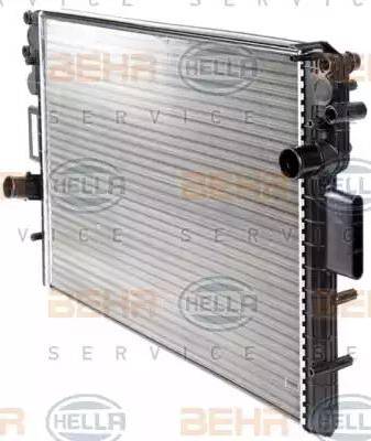 HELLA 8MK 376 774-421 - Radiateur, refroidissement du moteur cwaw.fr