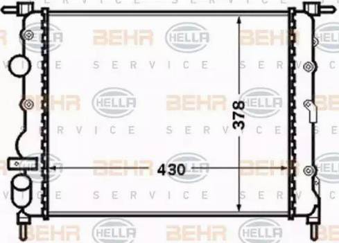 HELLA 8MK 376 771-671 - Radiateur, refroidissement du moteur cwaw.fr