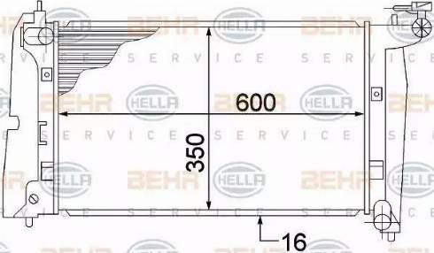 HELLA 8MK 376 773-631 - Radiateur, refroidissement du moteur cwaw.fr