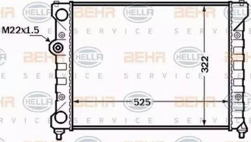 HELLA 8MK 376 772-491 - Radiateur, refroidissement du moteur cwaw.fr