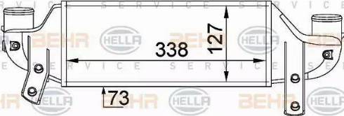 HELLA 8ML 376 746-621 - Intercooler, échangeur cwaw.fr