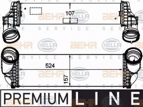 HELLA 8ML 376 746-261 - Intercooler, échangeur cwaw.fr