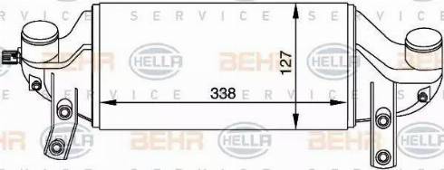 HELLA 8ML 376 765-091 - Intercooler, échangeur cwaw.fr