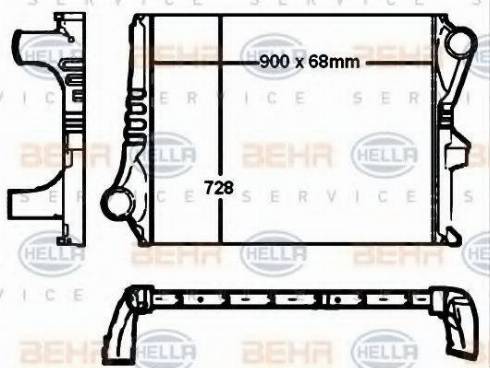 HELLA 8ML 376 760-431 - Intercooler, échangeur cwaw.fr