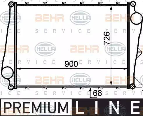 HELLA 8ML 376 727-551 - Intercooler, échangeur cwaw.fr