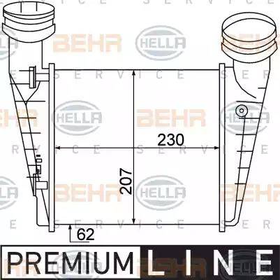 HELLA 8ML 376 776-631 - Intercooler, échangeur cwaw.fr