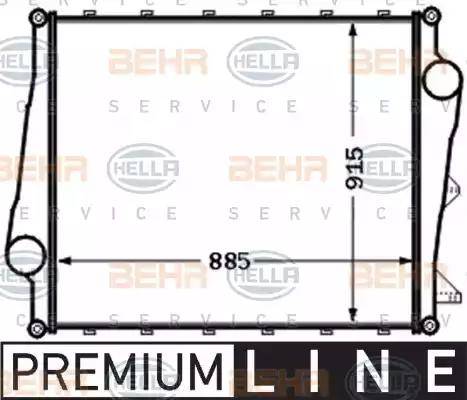 HELLA 8ML 376 777-071 - Intercooler, échangeur cwaw.fr