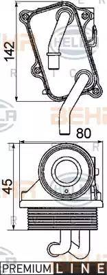 HELLA 8MO 376 725-301 - Radiateur d'huile cwaw.fr