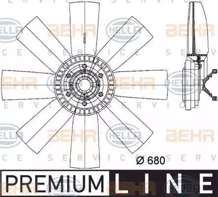 HELLA 8MV 376 731-311 - Ventilateur, refroidissement du moteur cwaw.fr