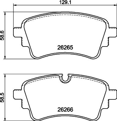 HELLA PAGID 8DB 355 040-941 - Kit de plaquettes de frein, frein à disque cwaw.fr