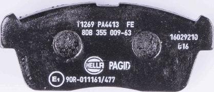 HELLA PAGID 8DB 355 009-631 - Kit de plaquettes de frein, frein à disque cwaw.fr