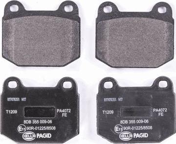 HELLA PAGID 8DB 355 009-061 - Kit de plaquettes de frein, frein à disque cwaw.fr