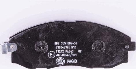 HELLA PAGID 8DB 355 009-381 - Kit de plaquettes de frein, frein à disque cwaw.fr