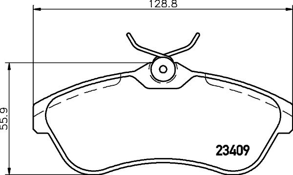 HELLA PAGID 8DB 355 009-321 - Kit de plaquettes de frein, frein à disque cwaw.fr