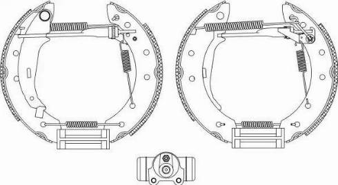 HELLA PAGID 8DB355004791 - Jeu de mâchoires de frein cwaw.fr