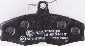 HELLA PAGID 8DB 355 005-941 - Kit de plaquettes de frein, frein à disque cwaw.fr