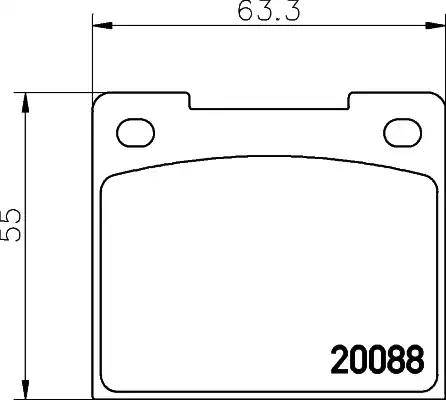 HELLA PAGID 8DB 355 005-971 - Kit de plaquettes de frein, frein à disque cwaw.fr