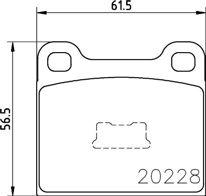 HELLA PAGID 8DB 355 006-531 - Kit de plaquettes de frein, frein à disque cwaw.fr