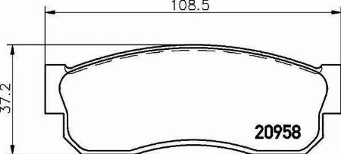 HELLA PAGID 8DB 355 006-081 - Kit de plaquettes de frein, frein à disque cwaw.fr