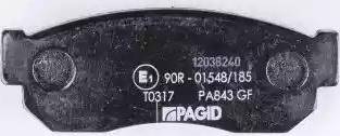 HELLA PAGID 8DB 355 006-081 - Kit de plaquettes de frein, frein à disque cwaw.fr