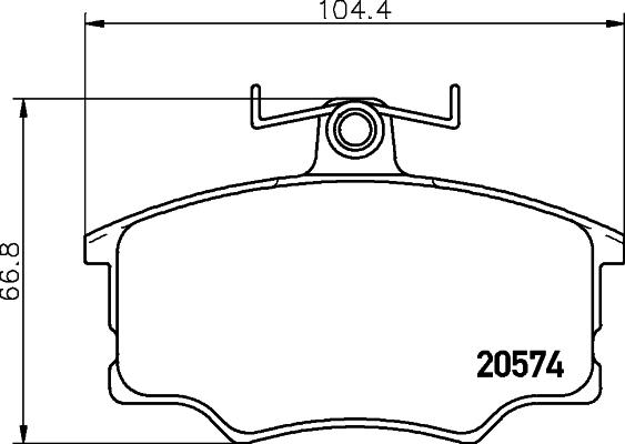 HELLA PAGID 8DB 355 006-021 - Kit de plaquettes de frein, frein à disque cwaw.fr