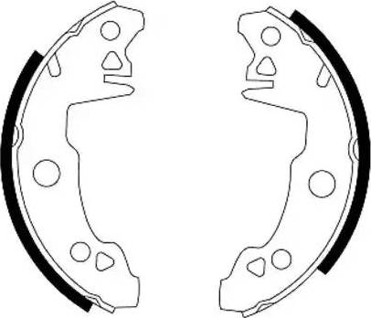 HELLA PAGID 8DB 355 000-061 - Jeu de mâchoires de frein cwaw.fr